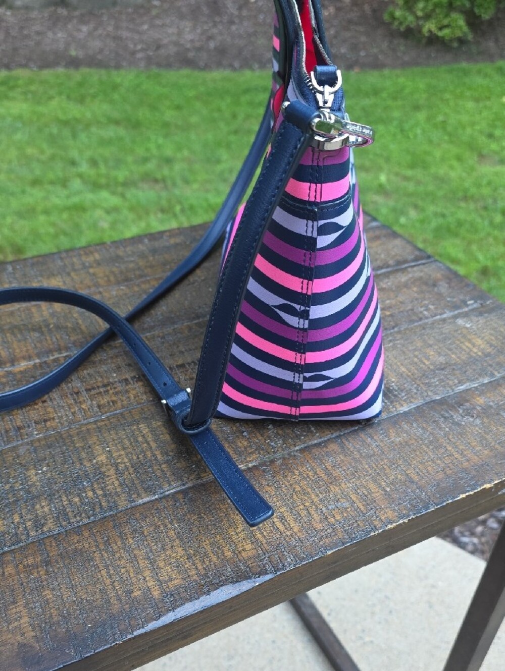 kate spade Patrice Lips Striped Crossbody Tote - Picture 10 of 10